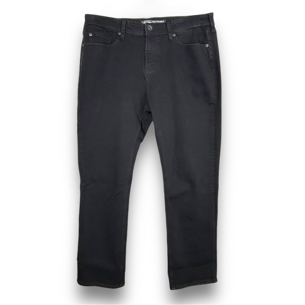 4/$20 Seven7 Men’s Black Slim Straight Jeans Size 36x30 Stretch Denim - Picture 2 of 3